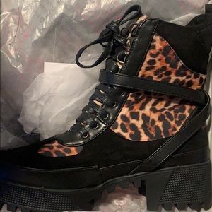 Black Leopard army boots